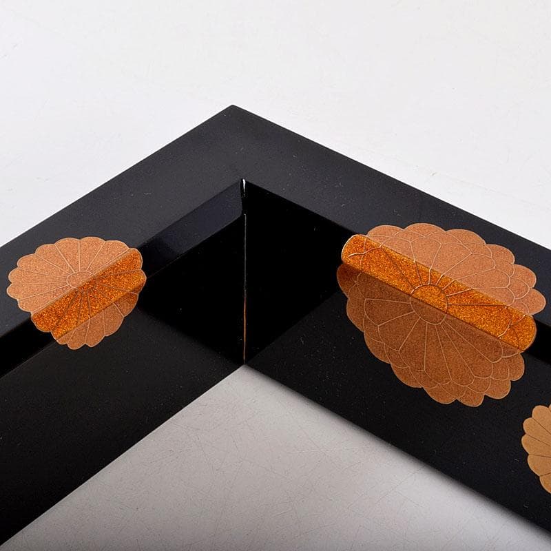 茶道具　加賀蒔絵師　細川司光作　高台寺蒔絵　炉縁　共箱　V　8427A