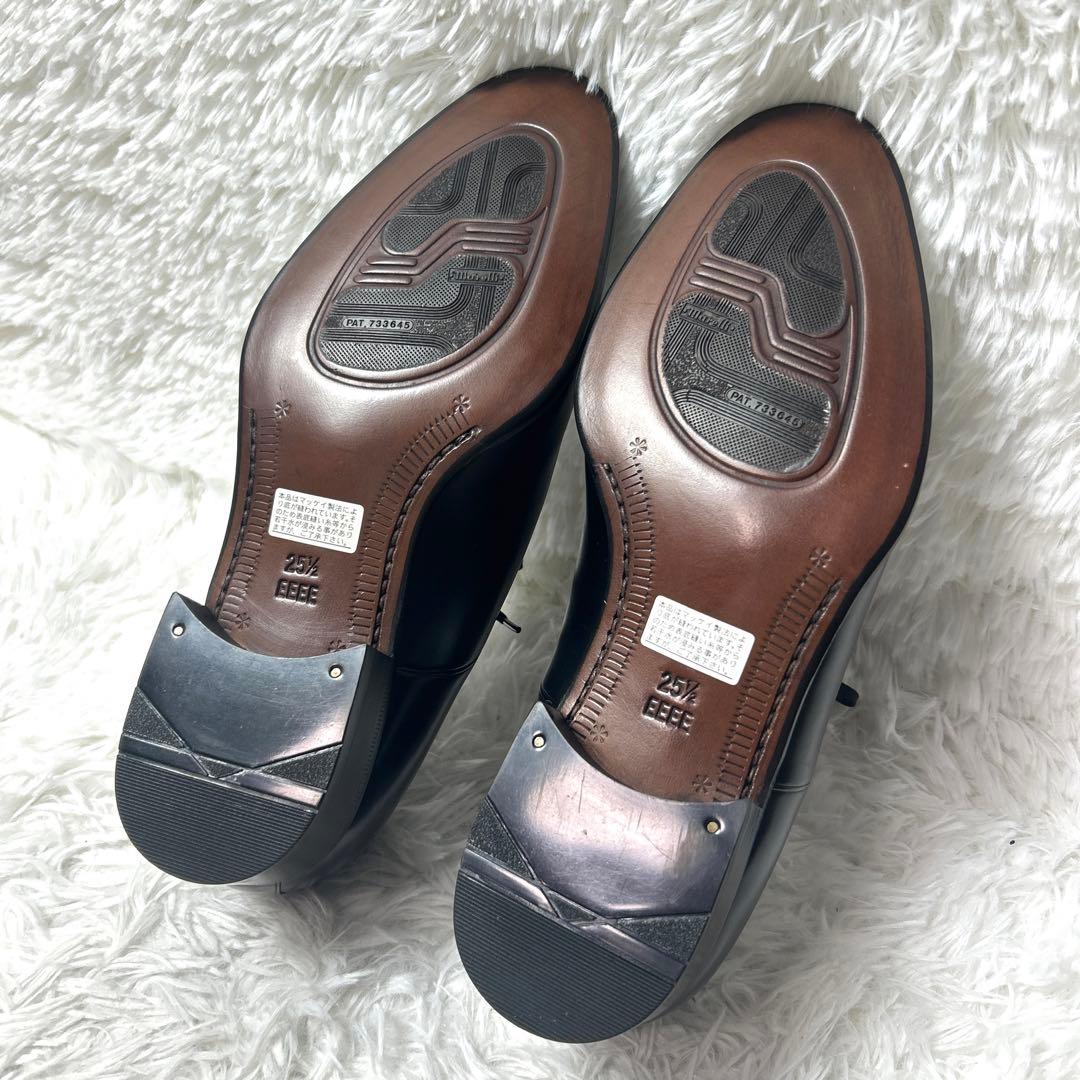 【未使用品】Marelli本革 ストレートチップ ビジネスシューズ 25.5cm