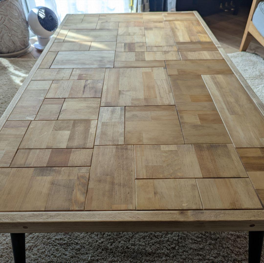 木製 ローテーブル ✨ サイドテーブル ハンドメイド 古材風 即納