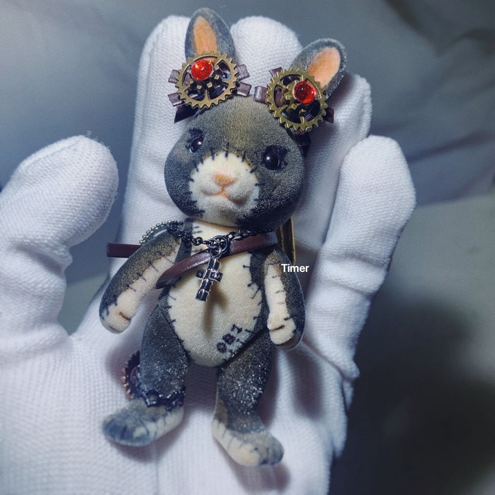 アンティーク うさぎ リアルファー ベアバニー アンティーク うさぎ