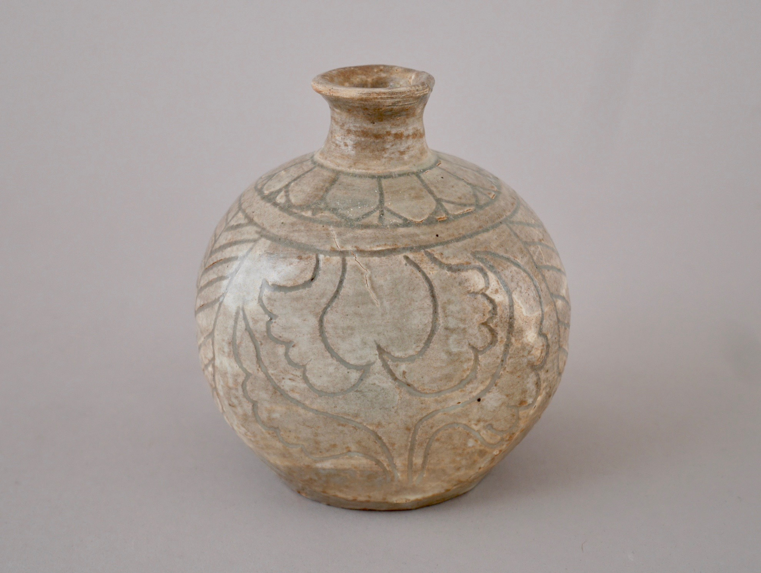 李朝 古阮 青磁 花入 蔵出し 中国美術 1客 李朝古阮青磁花入蔵出し