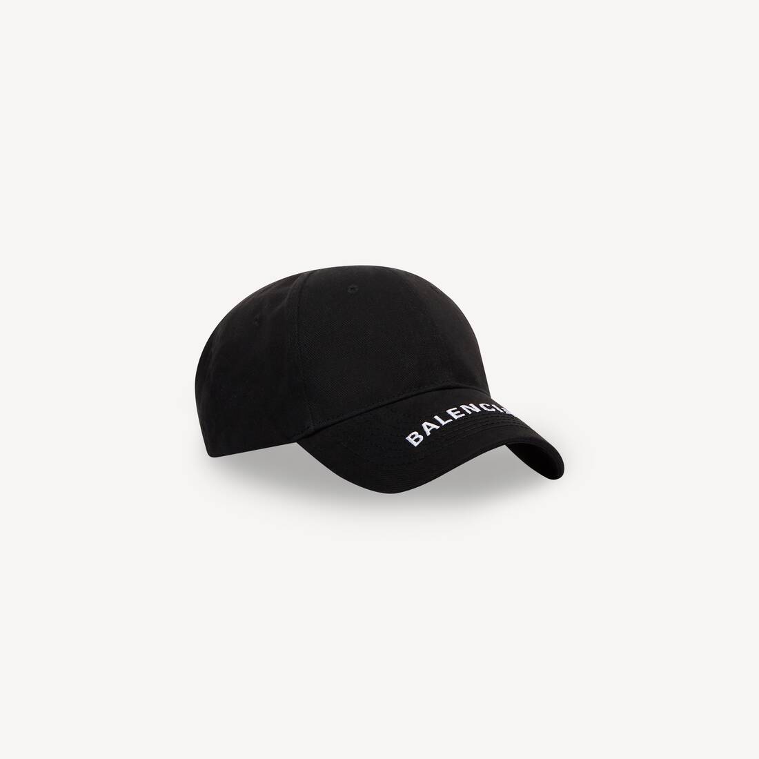 Logo Visor Cap in Black | Balenciaga CA