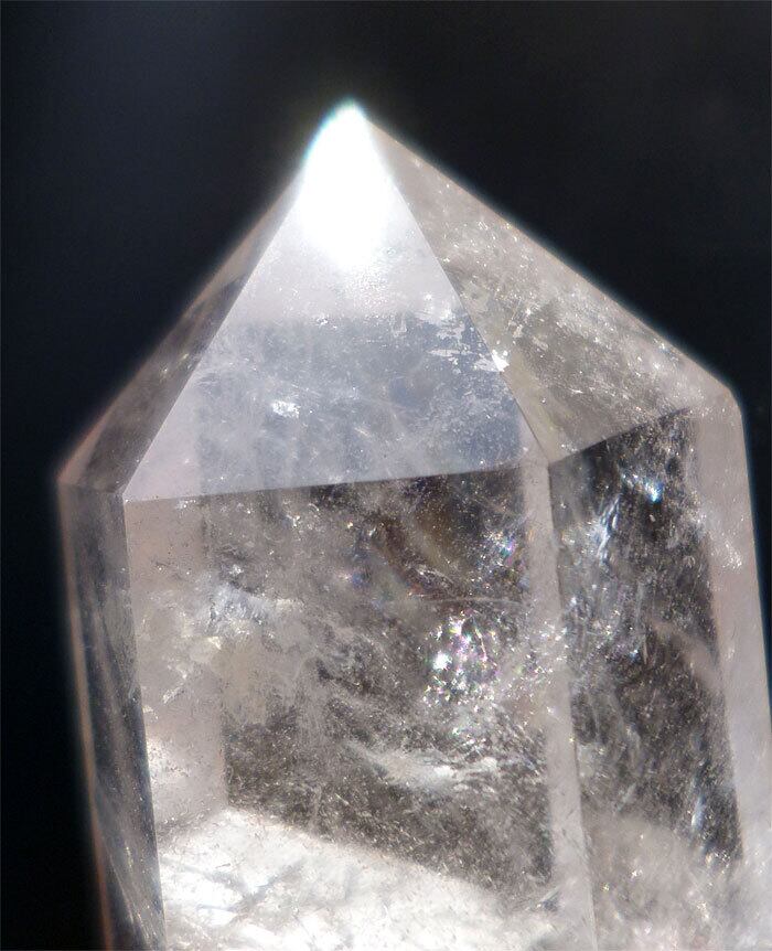 306 ヒマラヤ水晶 虹入り レインボークォーツ ポイント クリスタル