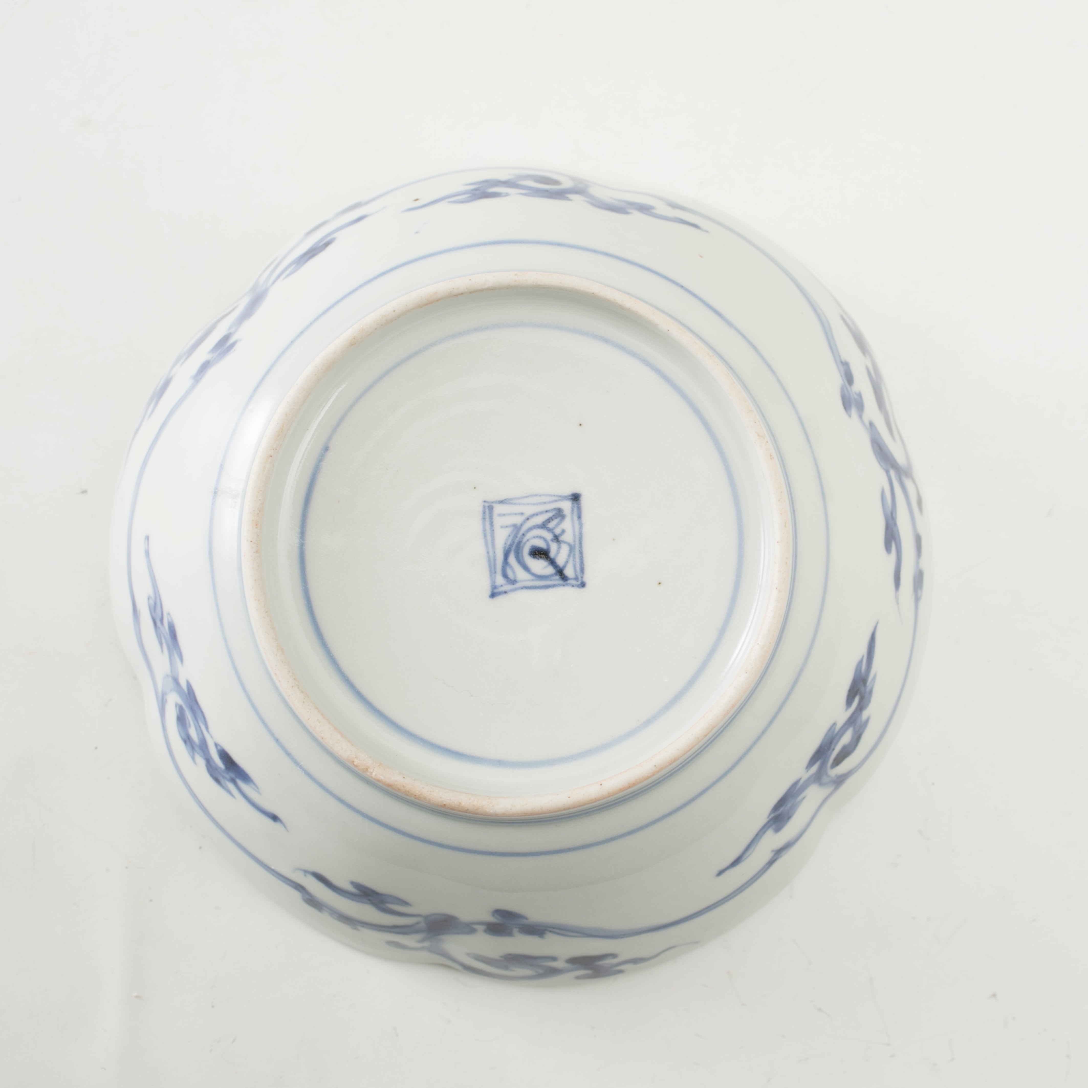 江戸時代 後期 古伊万里 松竹梅 蛸唐草文 膾皿 3客 なます皿 向付 取皿