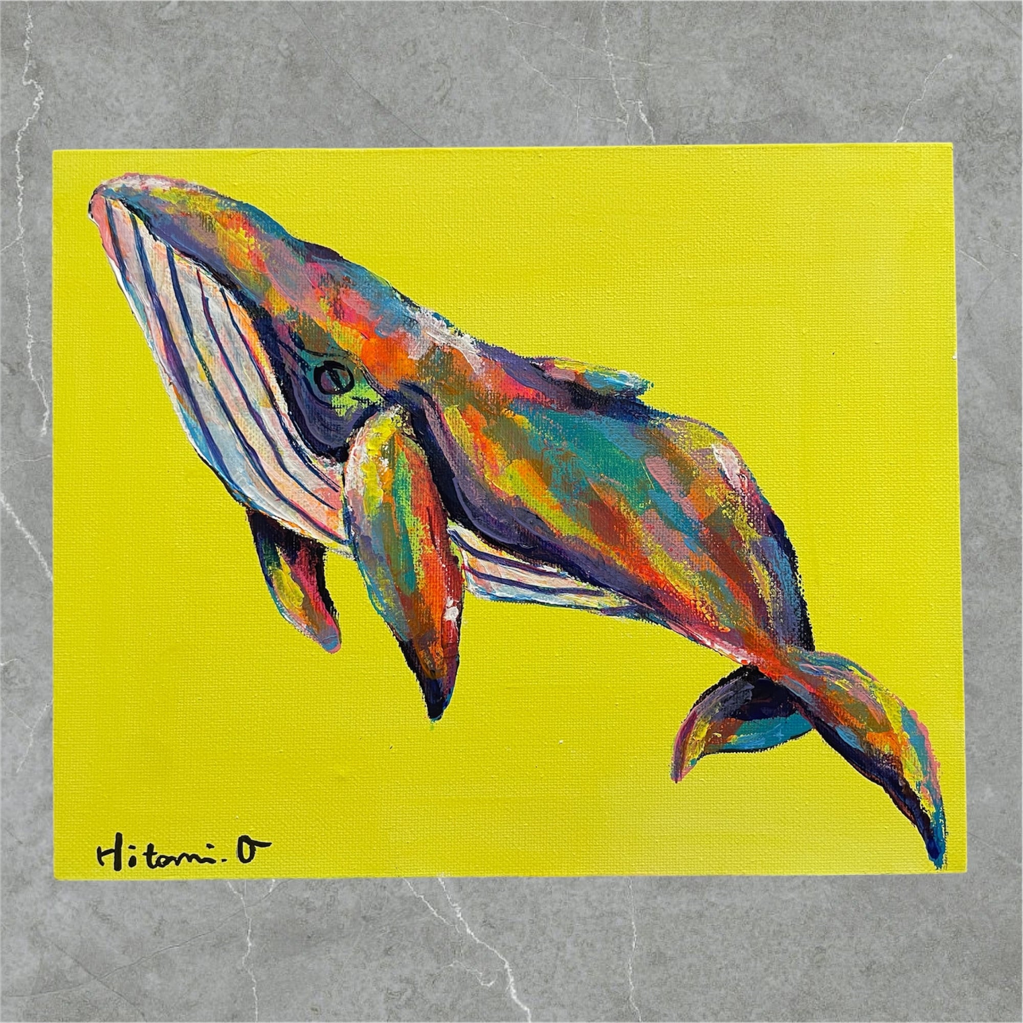 m**様 「 休憩がくれる贈りもの 」｜絵画 原画 抽象画 動物画 ドローイング