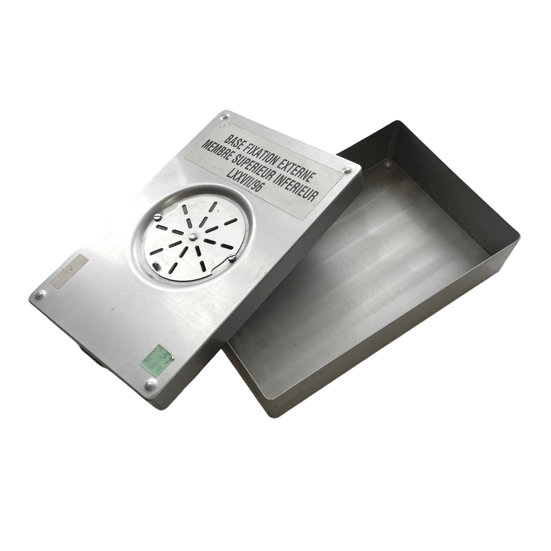 フランス軍 メディカルボックス アルミケース アルミ缶 通気孔付き