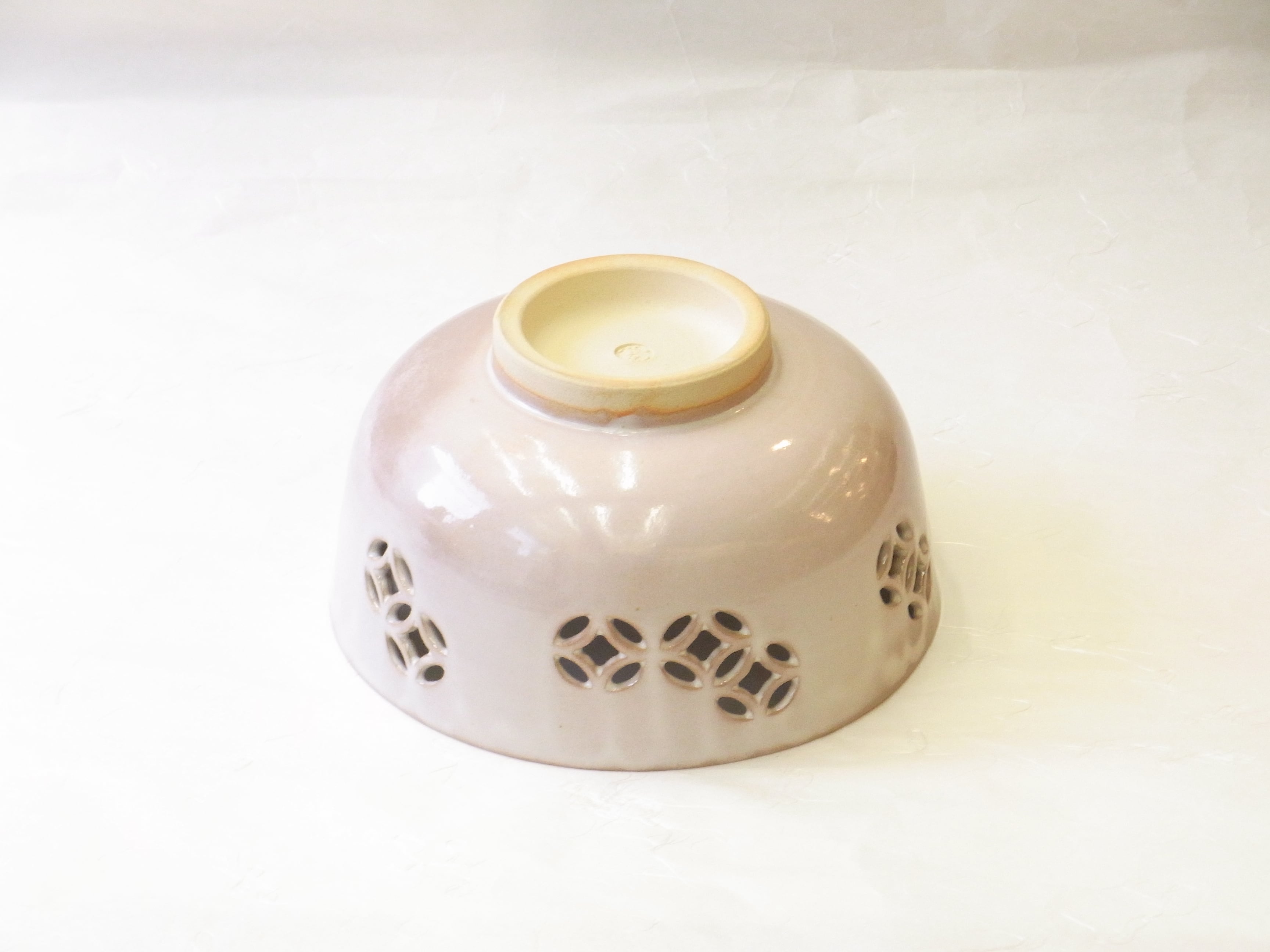 萩焼 十三代 田原陶兵衛 作 菓子鉢 七宝透かし | 小林漆陶