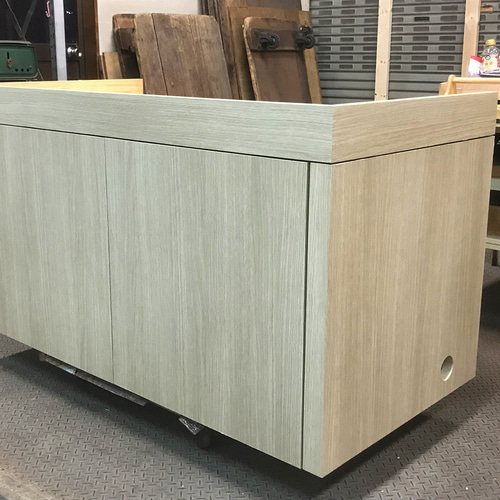 オーダーメイド木製水槽台製作例1 DXF-W1800-D600-H700-Pデザイン