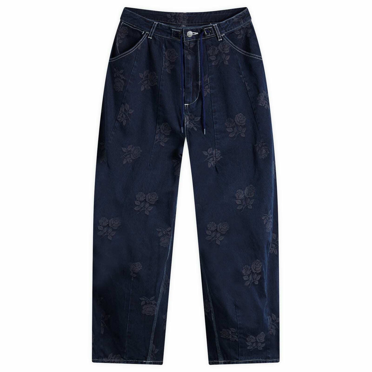 Needles Women's HD Painter Rose Denim Pant in Indigo Needles