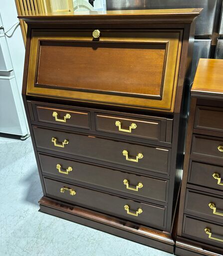 MARUNI マルニ木工 ライティングビューロー デスク 幅75cm Used MARUNI