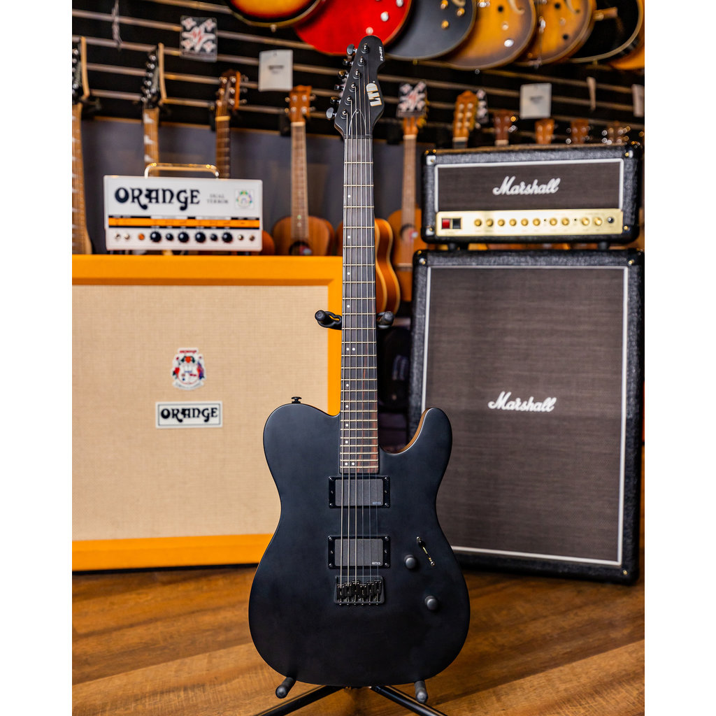 LTD TE-401 Electric Guitar, Black Satin - Music Freqs Store