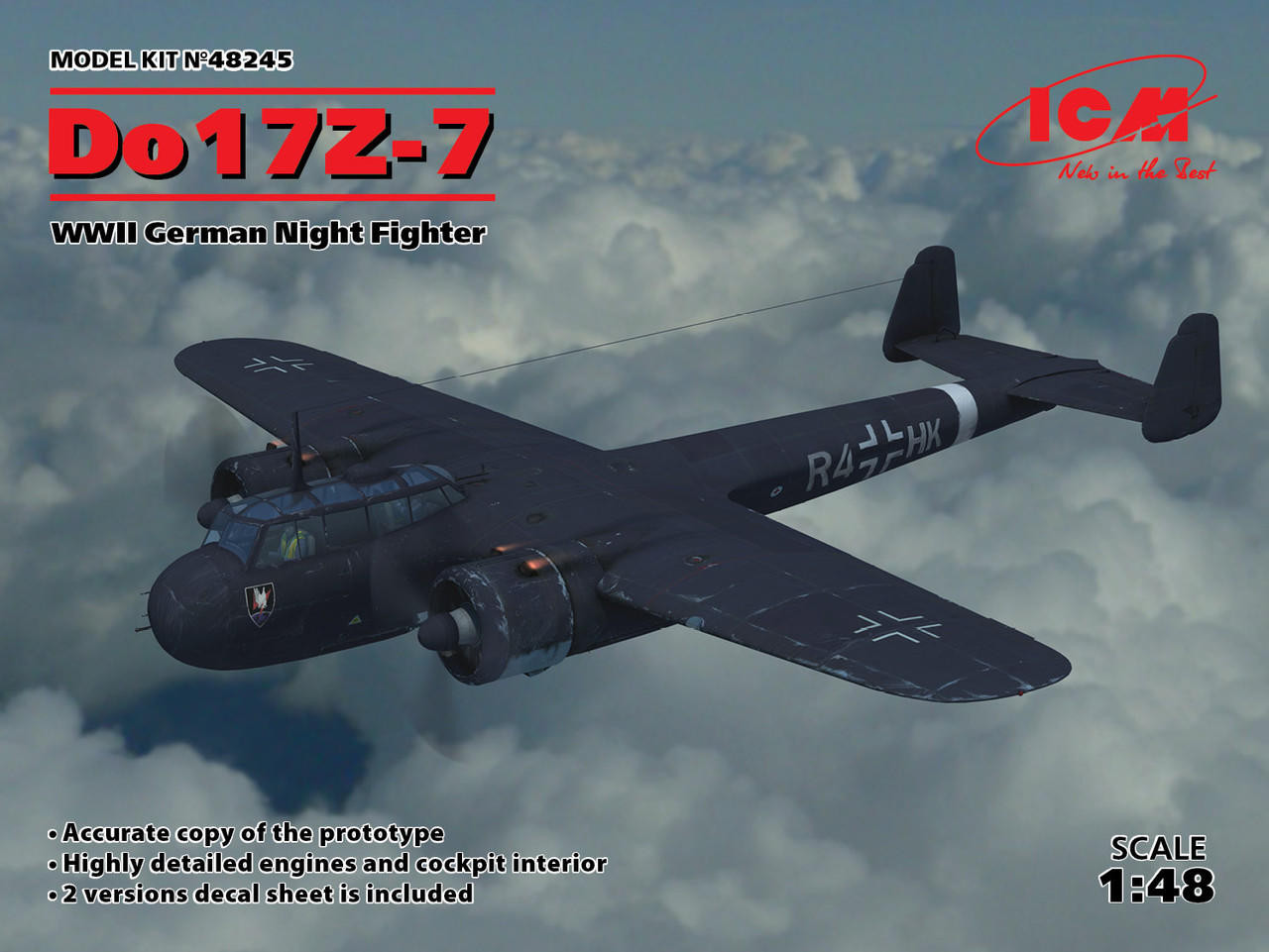 航空機・ヘリコプター ICMDo217N-1WWIIGerman Night Fighter 1/48 1/48