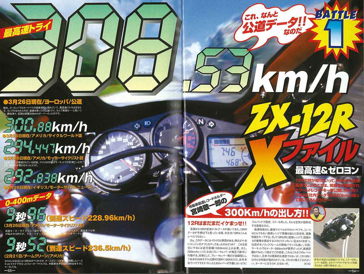 カワサキ「Ninja ZX-12R」2000年｜時速300km大戦の最後の刺客！ 最高