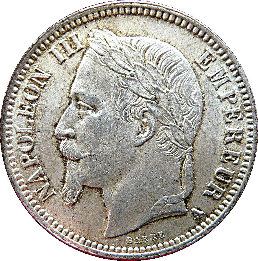 1 Franc - Napoleon III - France – Numista
