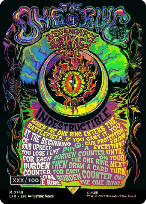 Foil】(748)□ボーダーレス□《一つの指輪/The One Ring》[LTR-BF] 茶R